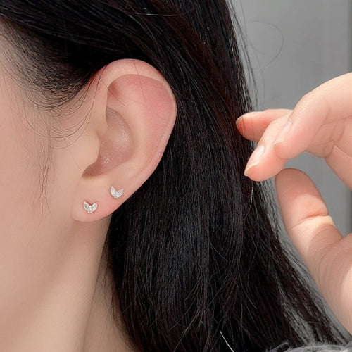 0.1ct Marquise Butterfly Cluster Stud Earrings