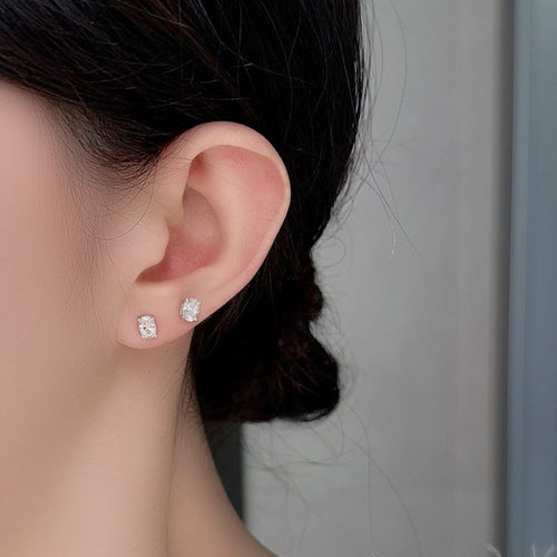 0.5ct Oval Four-Claw Solitaire Stud Earrings