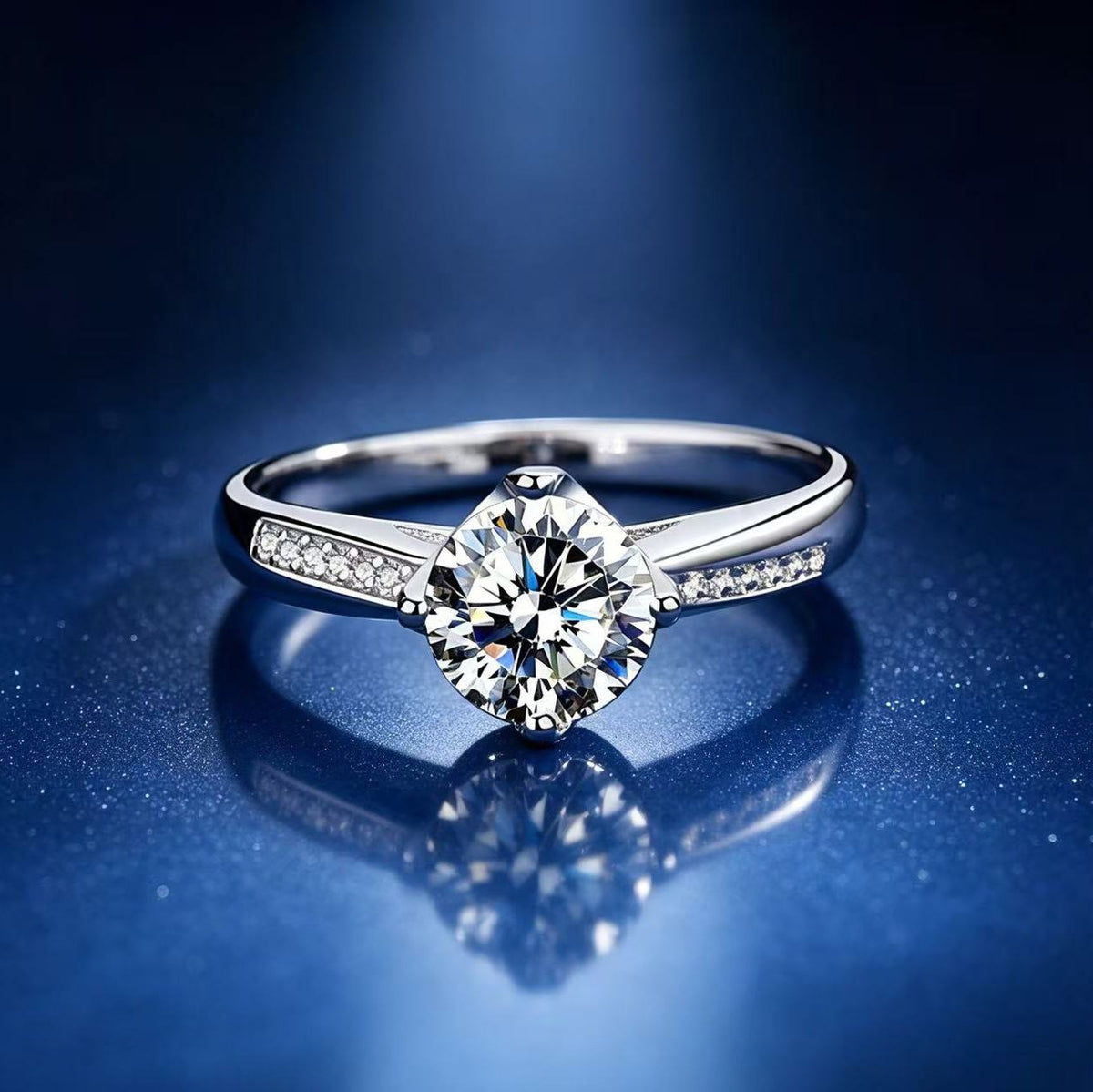 1ct Round Brilliant Six-Claw Solitaire Ring