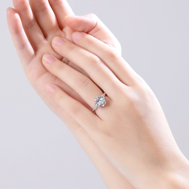 2ct Round Brilliant Floral Halo Ring