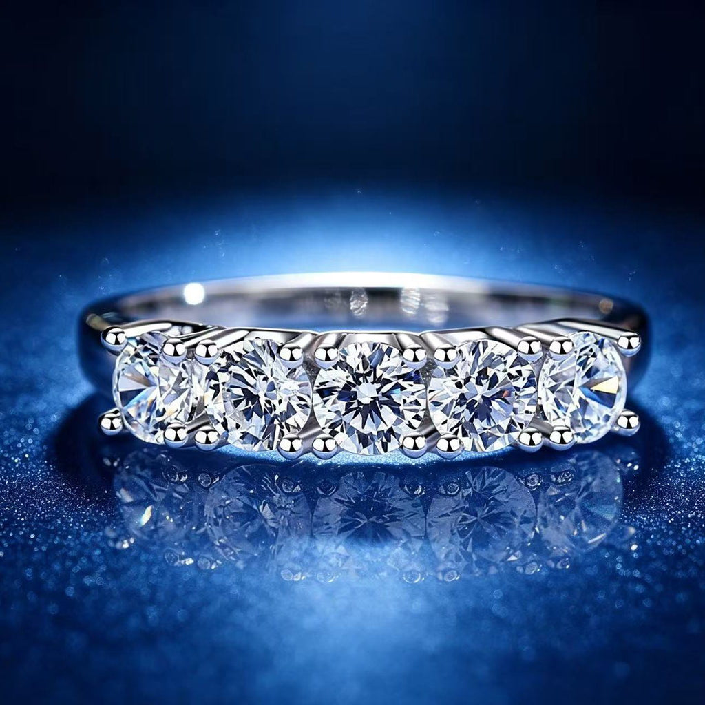 0.25ct Round Brilliant Five-Stone Ring