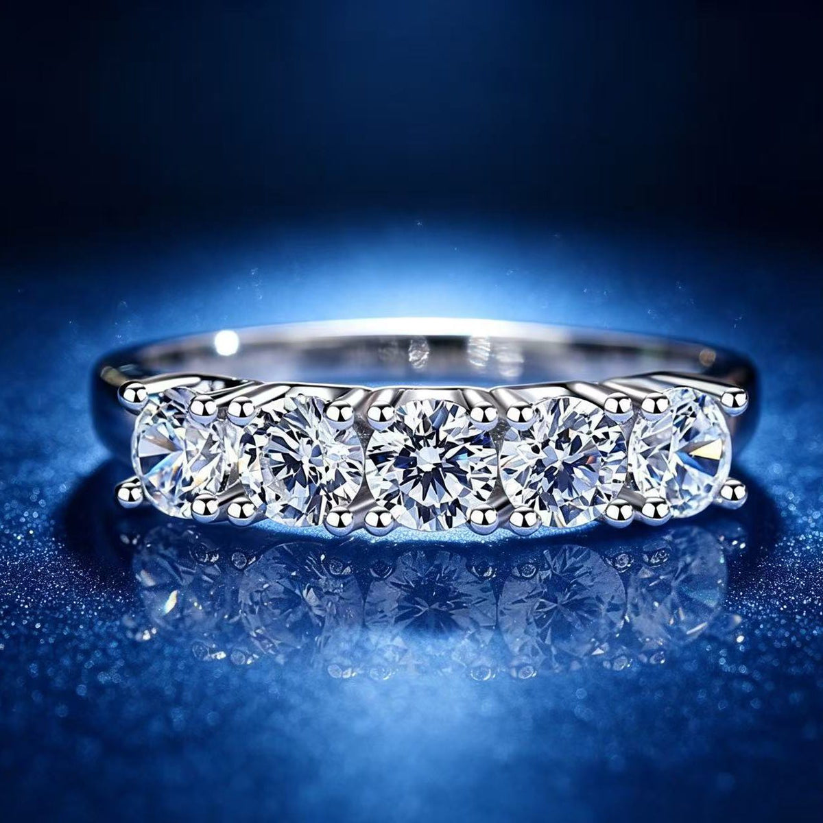 0.25ct Round Brilliant Five-Stone Ring