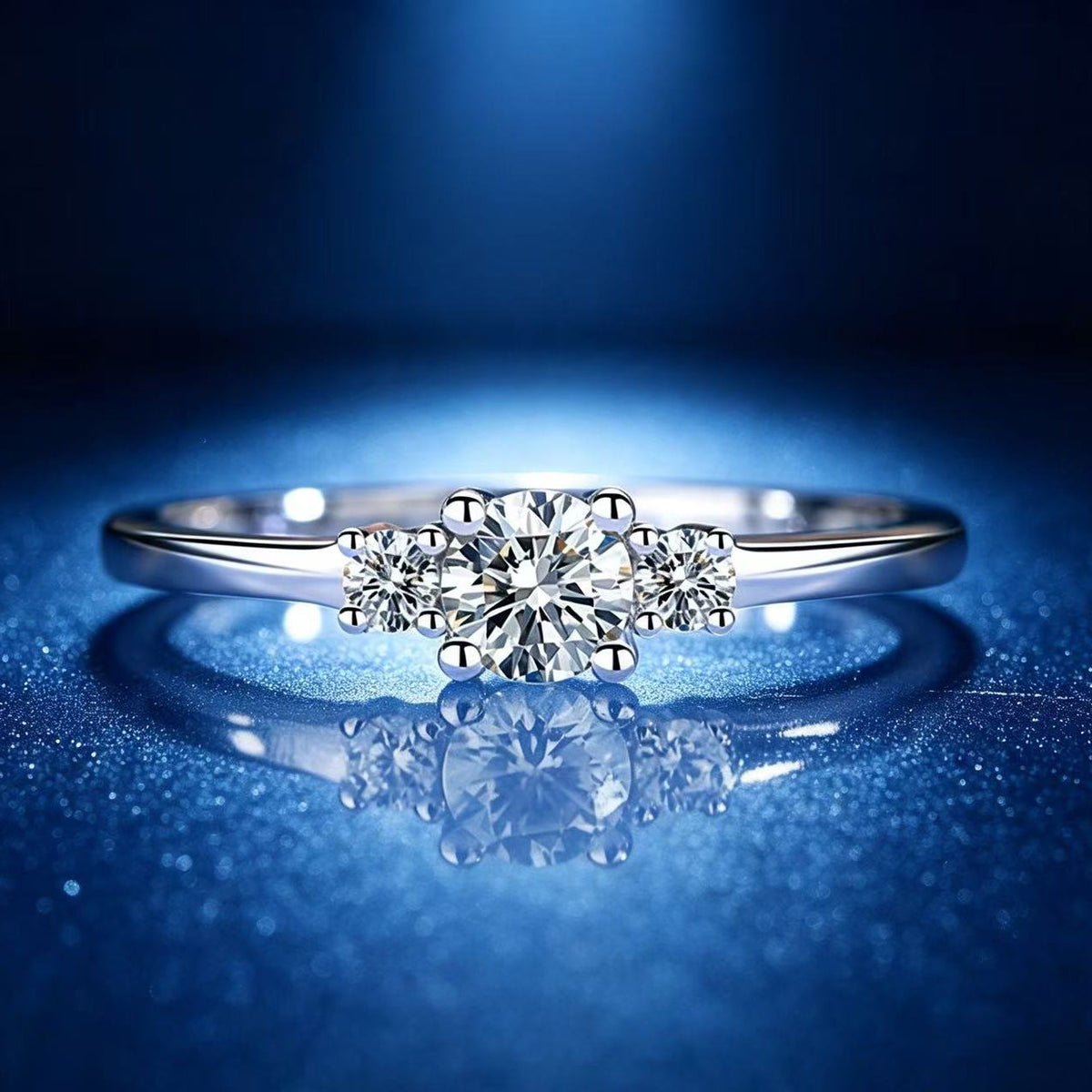 0.25ct Round Brilliant Trilogy Ring