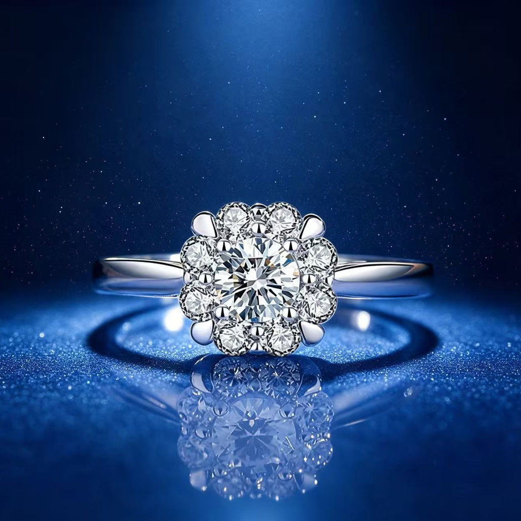 1ct Round Brilliant Four-Claw Solitaire Ring