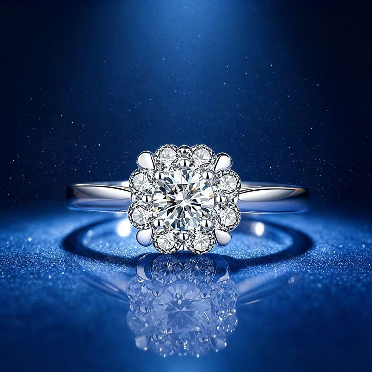 1ct Round Brilliant Four-Claw Solitaire Ring
