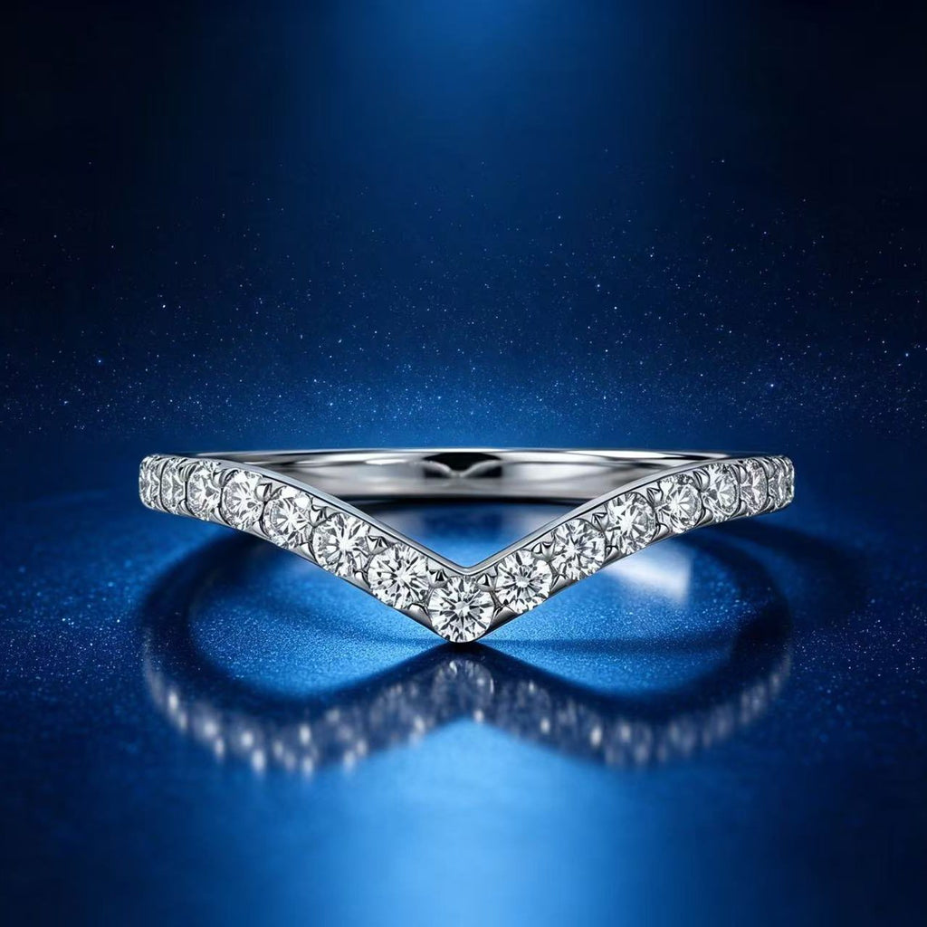 Wishbone Pavé Band Ring