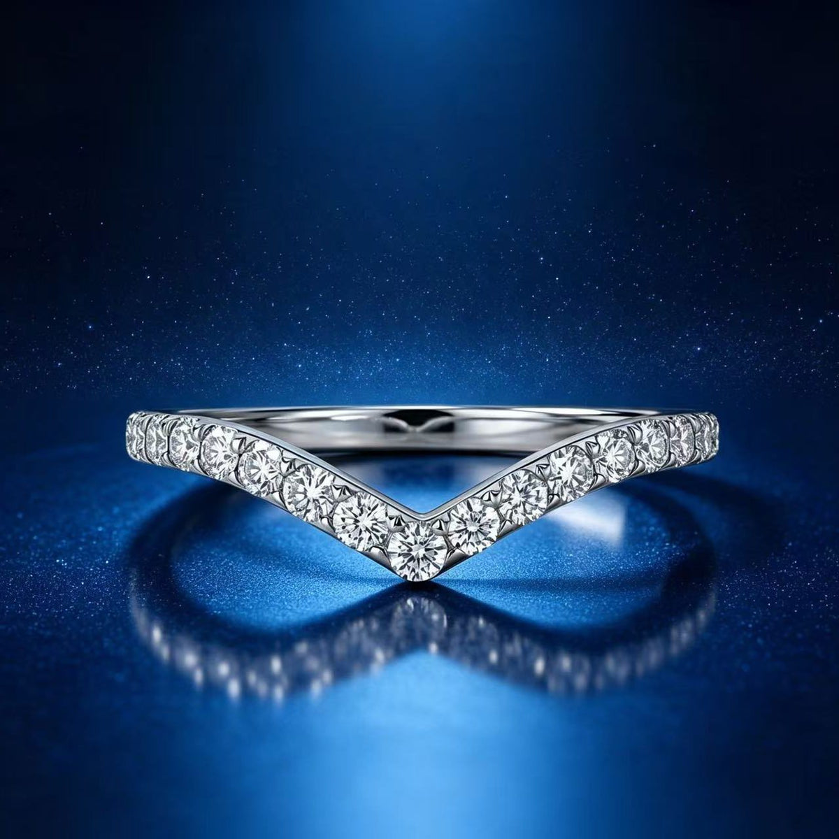 Wishbone Pavé Band Ring