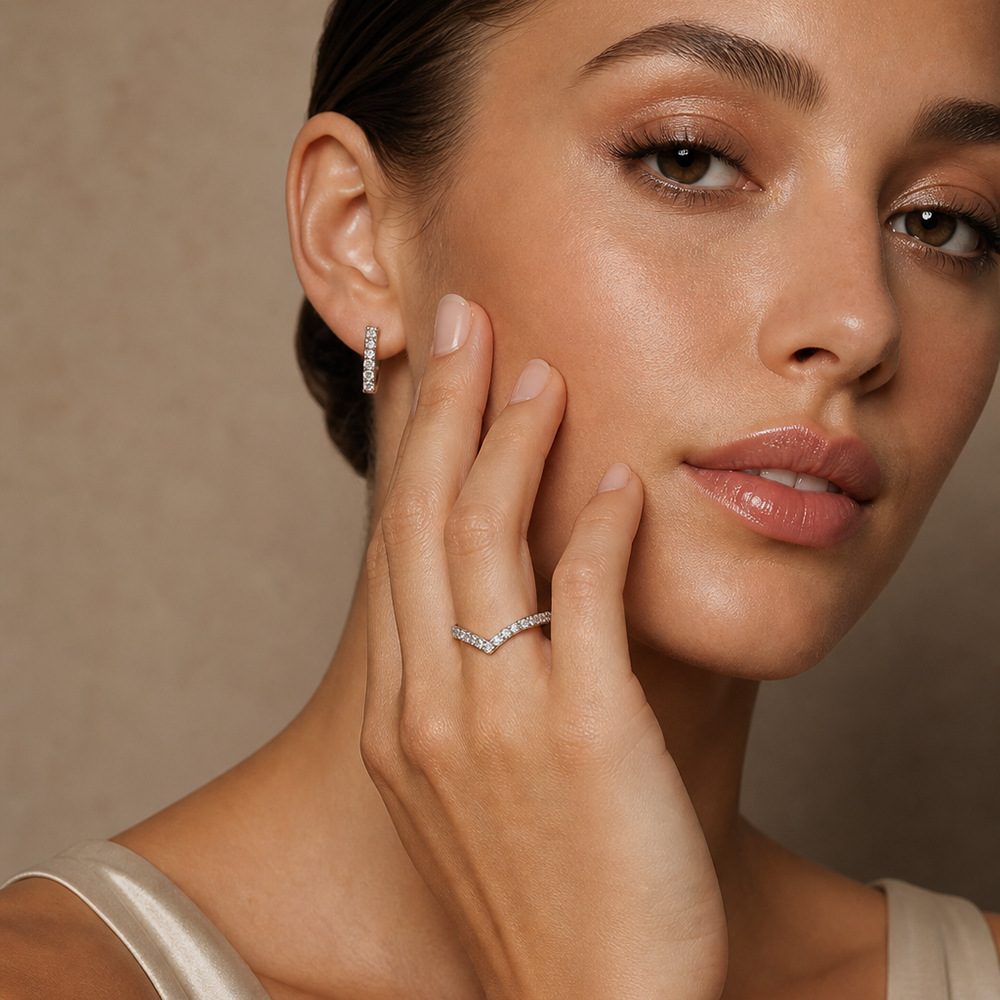 Wishbone Pavé Band Ring