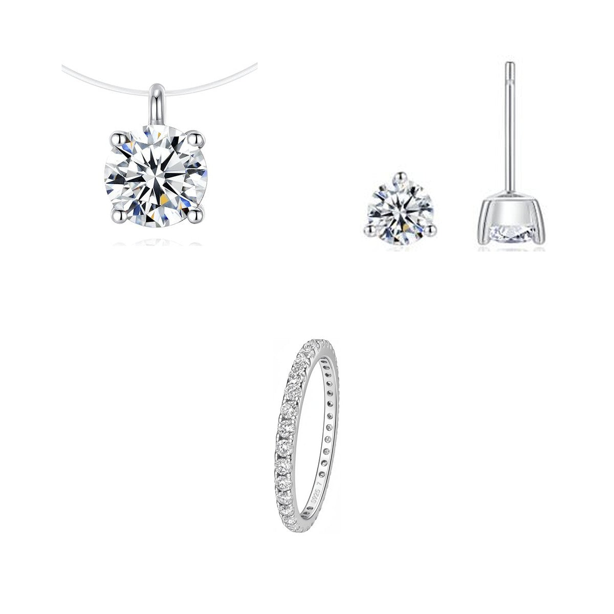 The Complete Trio Gift Set — Pendant, Studs & Eternity Band