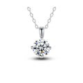 0.5ct Round Brilliant Four-Claw Solitaire Pendant Necklace