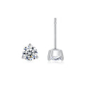 0.25ct Round Brilliant Three-Claw Solitaire Stud Earrings