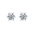 0.25ct Round Brilliant Six-Claw Solitaire Stud Earrings