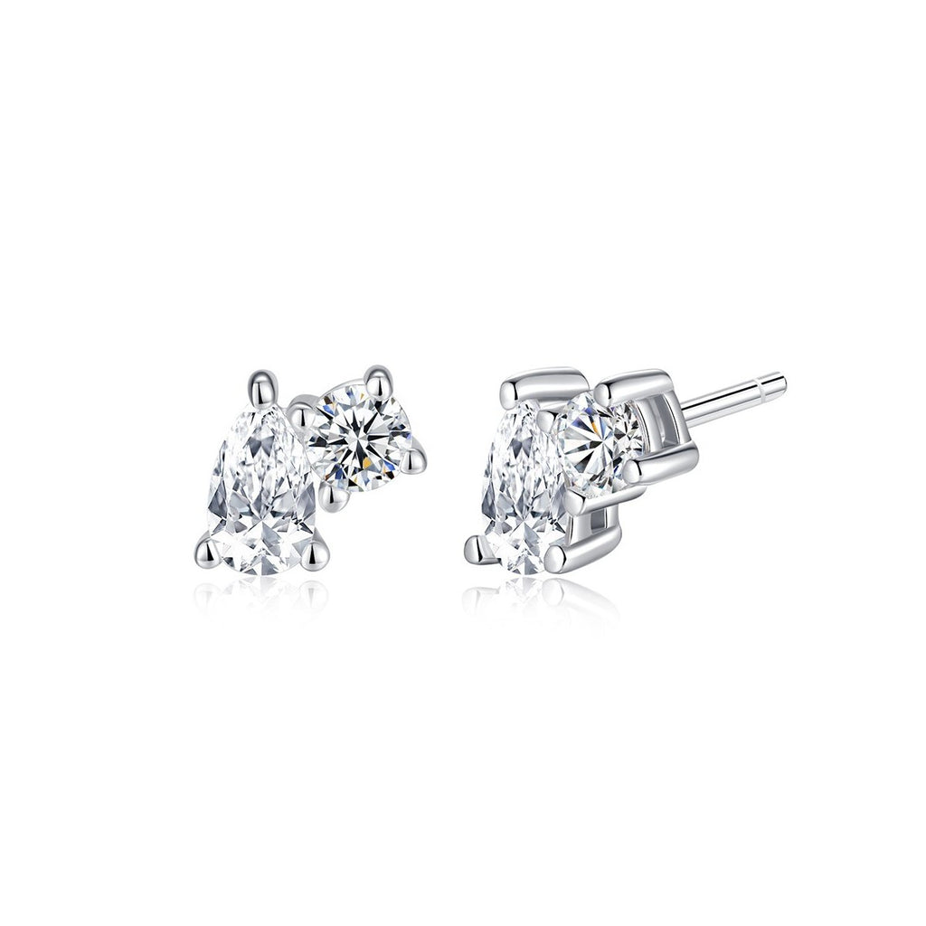 0.25ct Round Brilliant Two-Stone Stud Earrings