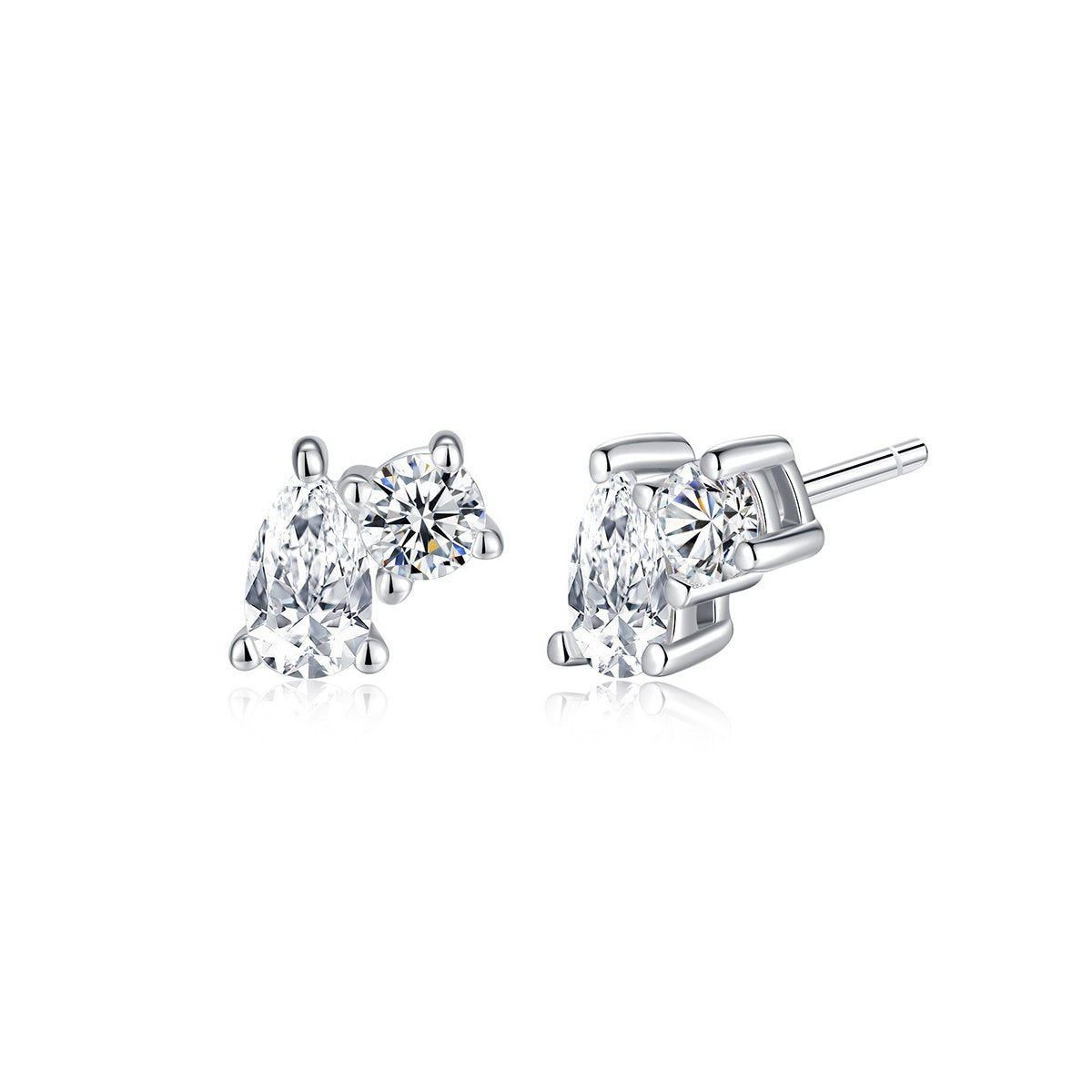 0.25ct Round Brilliant Two-Stone Stud Earrings