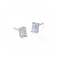 0.5ct Baguette Four-Claw Solitaire Stud Earrings