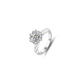 1ct Round Brilliant Floral Halo Ring, Twisted Band