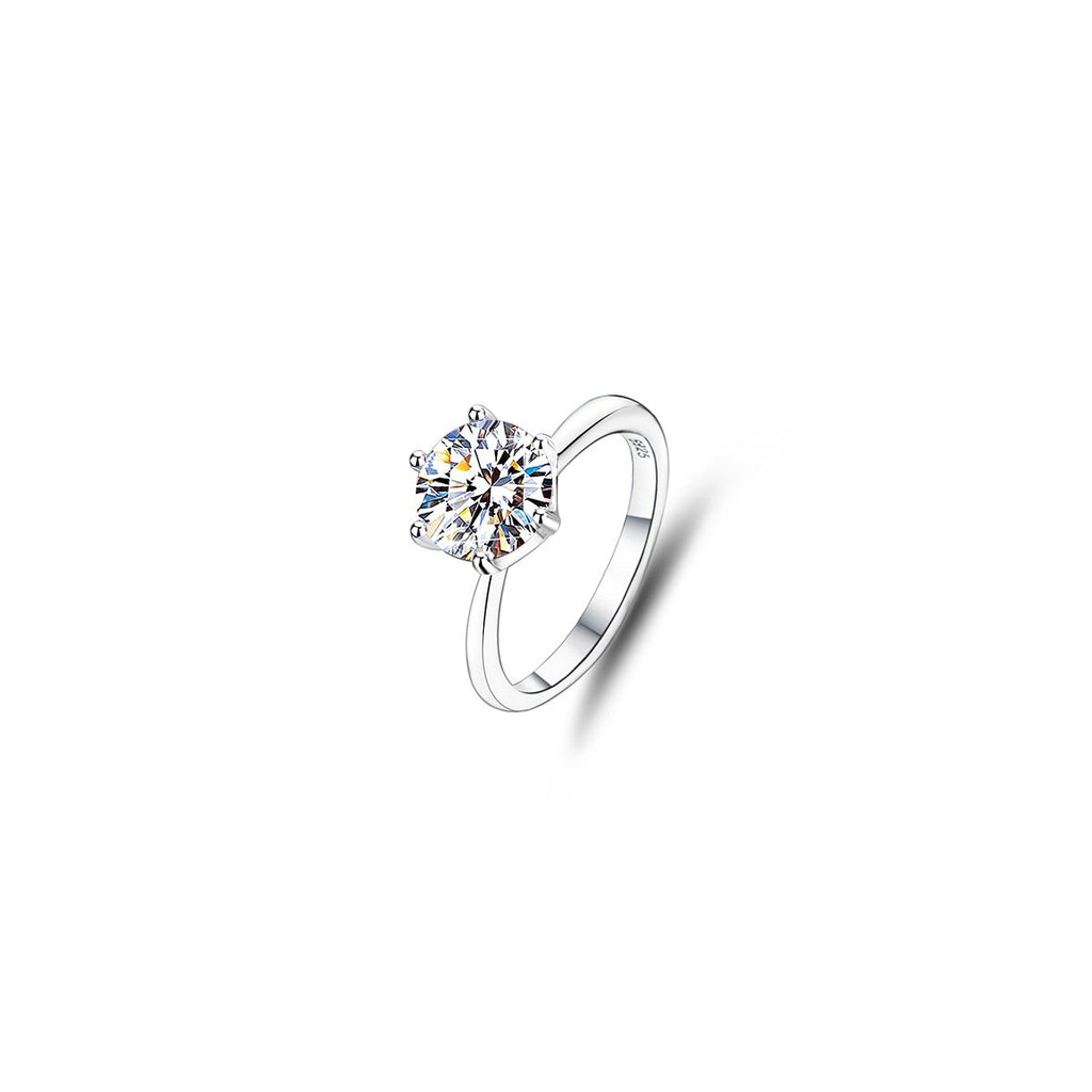 2ct Round Brilliant Six-Claw Solitaire Ring
