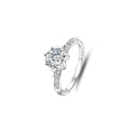 1ct Round Brilliant Solitaire Ring, Pavé Infinity Band (20 accent stones)