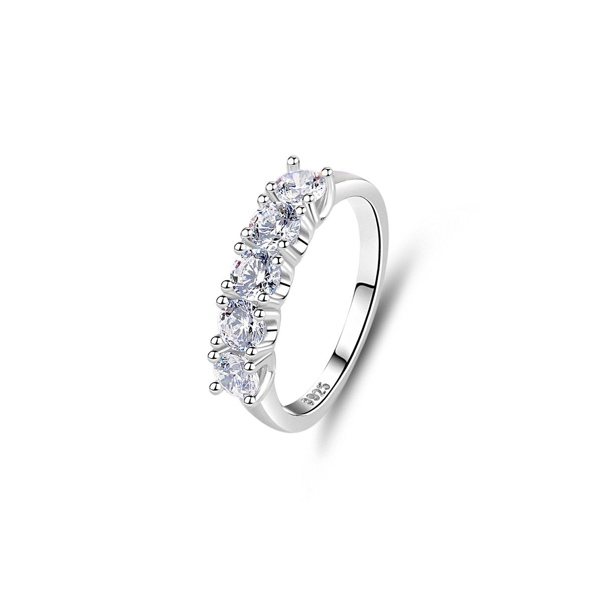 0.25ct Round Brilliant Five-Stone Ring