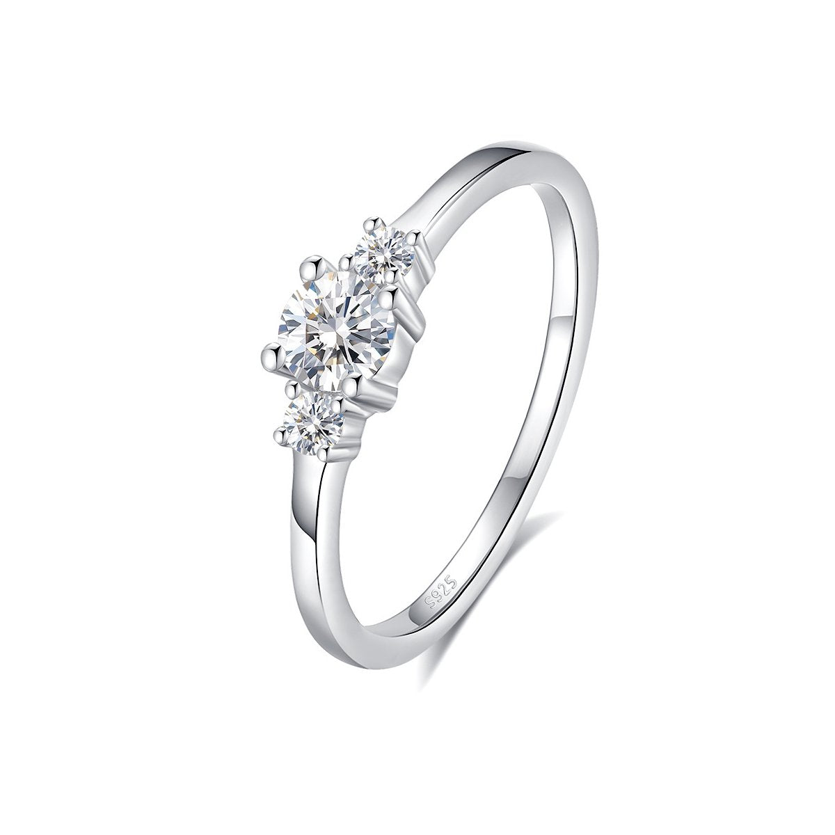 0.25ct Round Brilliant Trilogy Ring