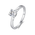 0.5ct Round Brilliant Four-Claw Solitaire Ring