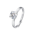 1ct Round Brilliant Four-Claw Solitaire Ring