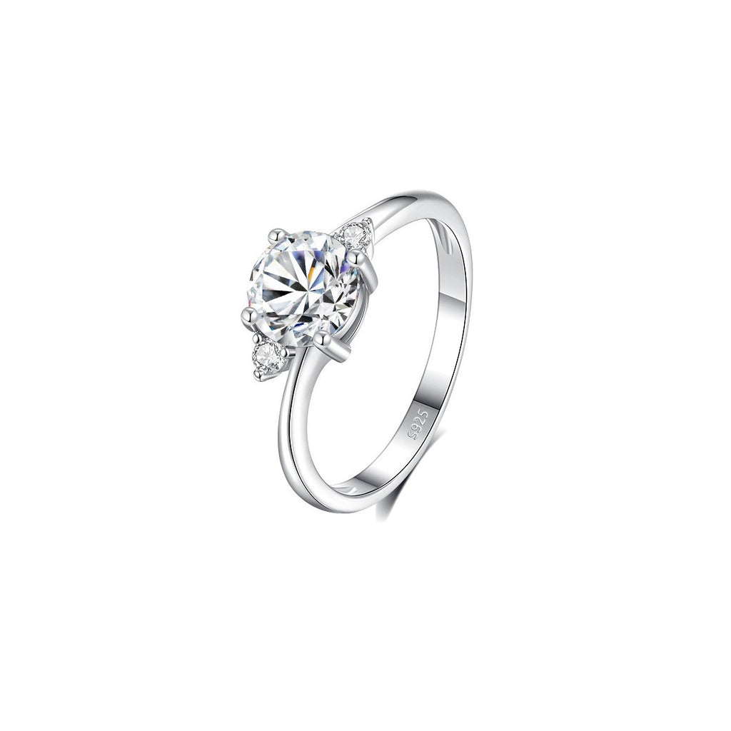 1ct Round Brilliant Trilogy Ring