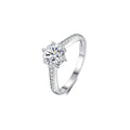 1ct Round Brilliant Solitaire Ring, Pavé Shoulders (14 accent stones)