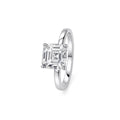 0.8ct Asscher Solitaire Ring