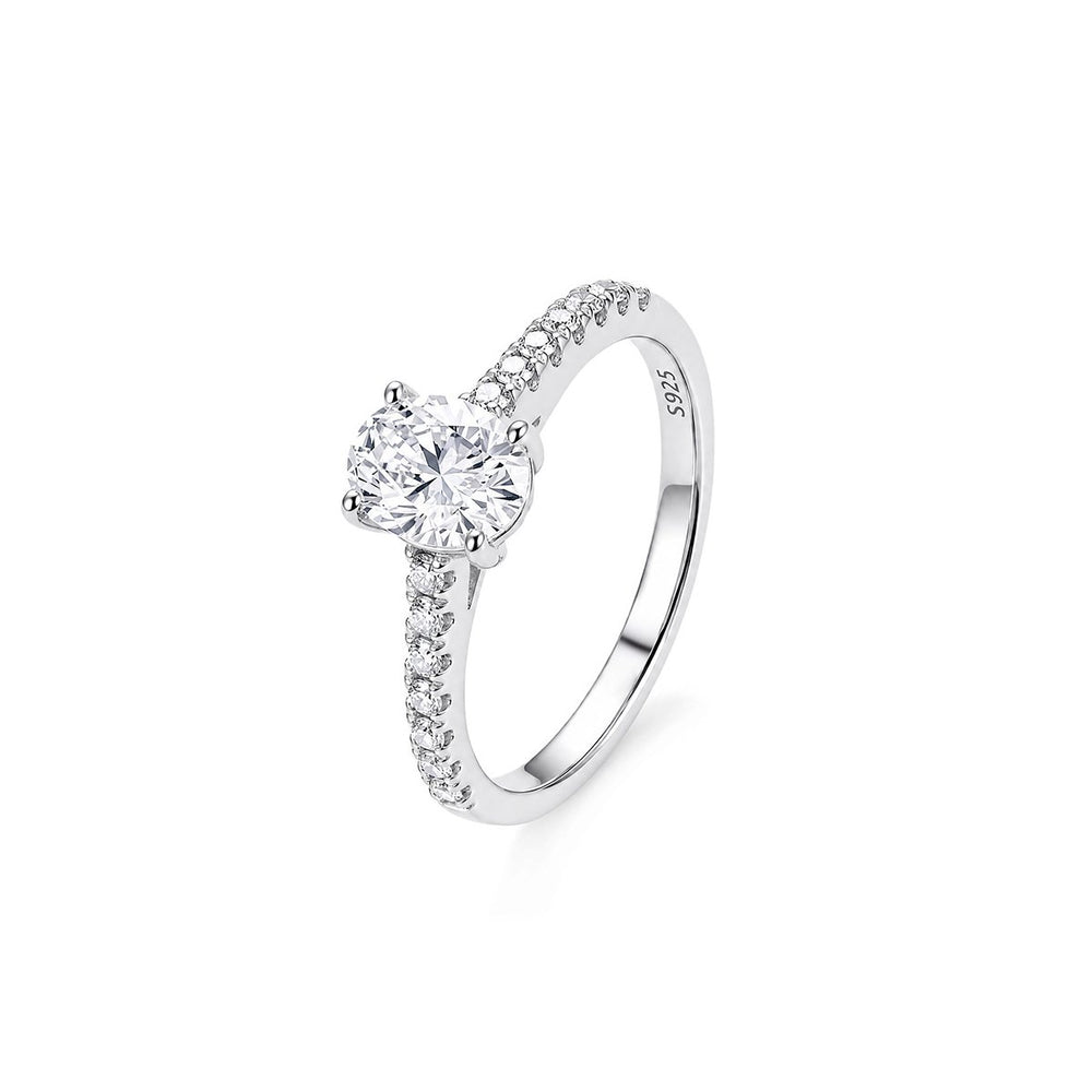 Argenne moissanite ring